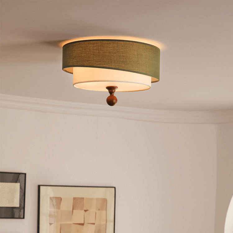 Serelira Dovemont Layered Fabric Ceiling Light