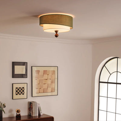 Serelira Dovemont Layered Fabric Ceiling Light