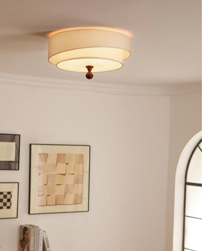 Serelira Dovemont Layered Fabric Ceiling Light