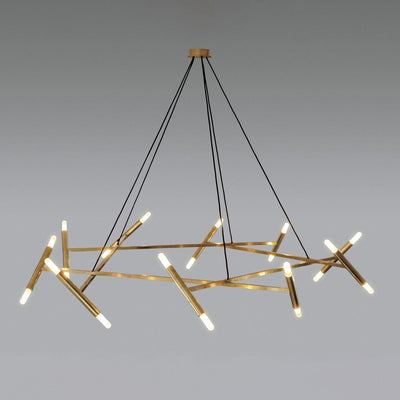Soliriel Modern Brass Chandelier
