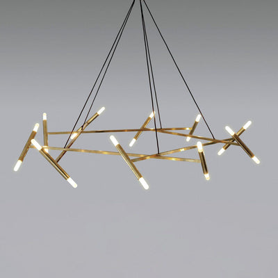 Soliriel Modern Brass Chandelier