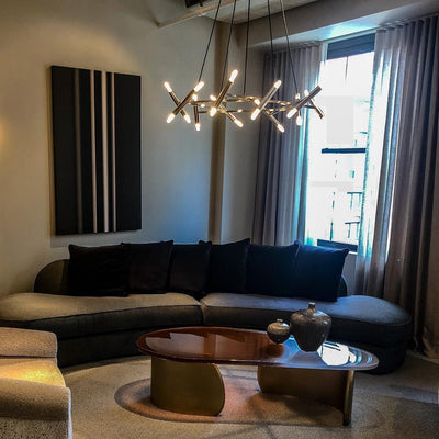 Soliriel Modern Brass Chandelier