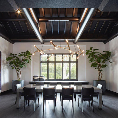 Soliriel Modern Brass Chandelier