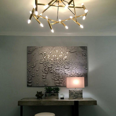 Soliriel Modern Brass Chandelier