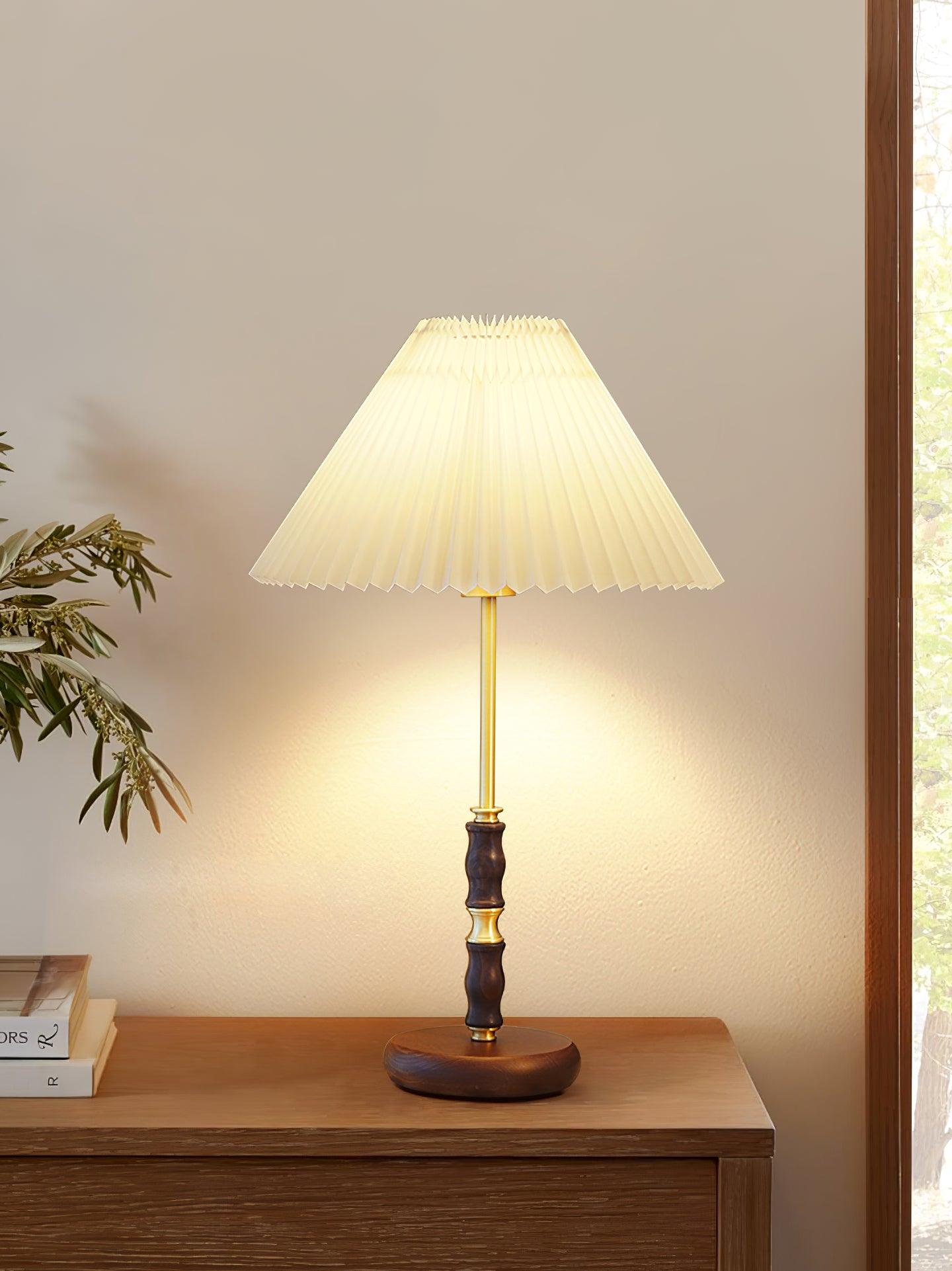 Vovenil Pleated Shade Table Lamp