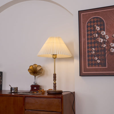 Vovenil Pleated Shade Table Lamp