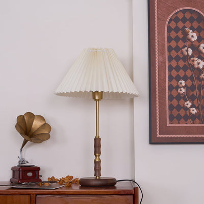 Vovenil Pleated Shade Table Lamp