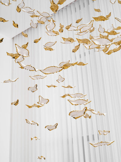 Wrenstead Leaf Twisted Sculptural Chandelier