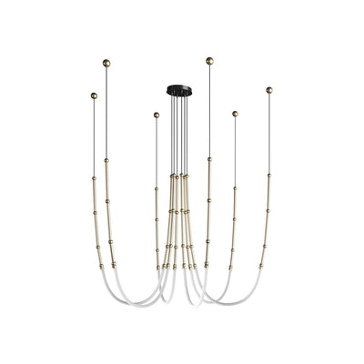 Rio Chandelier Leda LED Flexible Modern Sculptural