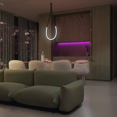 Rio Chandelier Leda LED Flexible Modern Sculptural