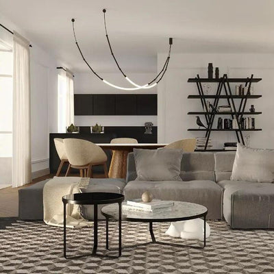 Rio Chandelier Leda LED Flexible Modern Sculptural