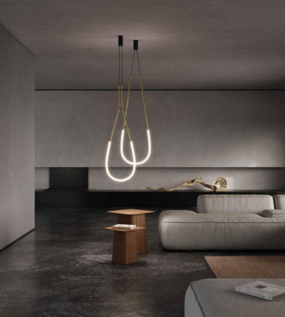Rio Chandelier Leda LED Flexible Modern Sculptural