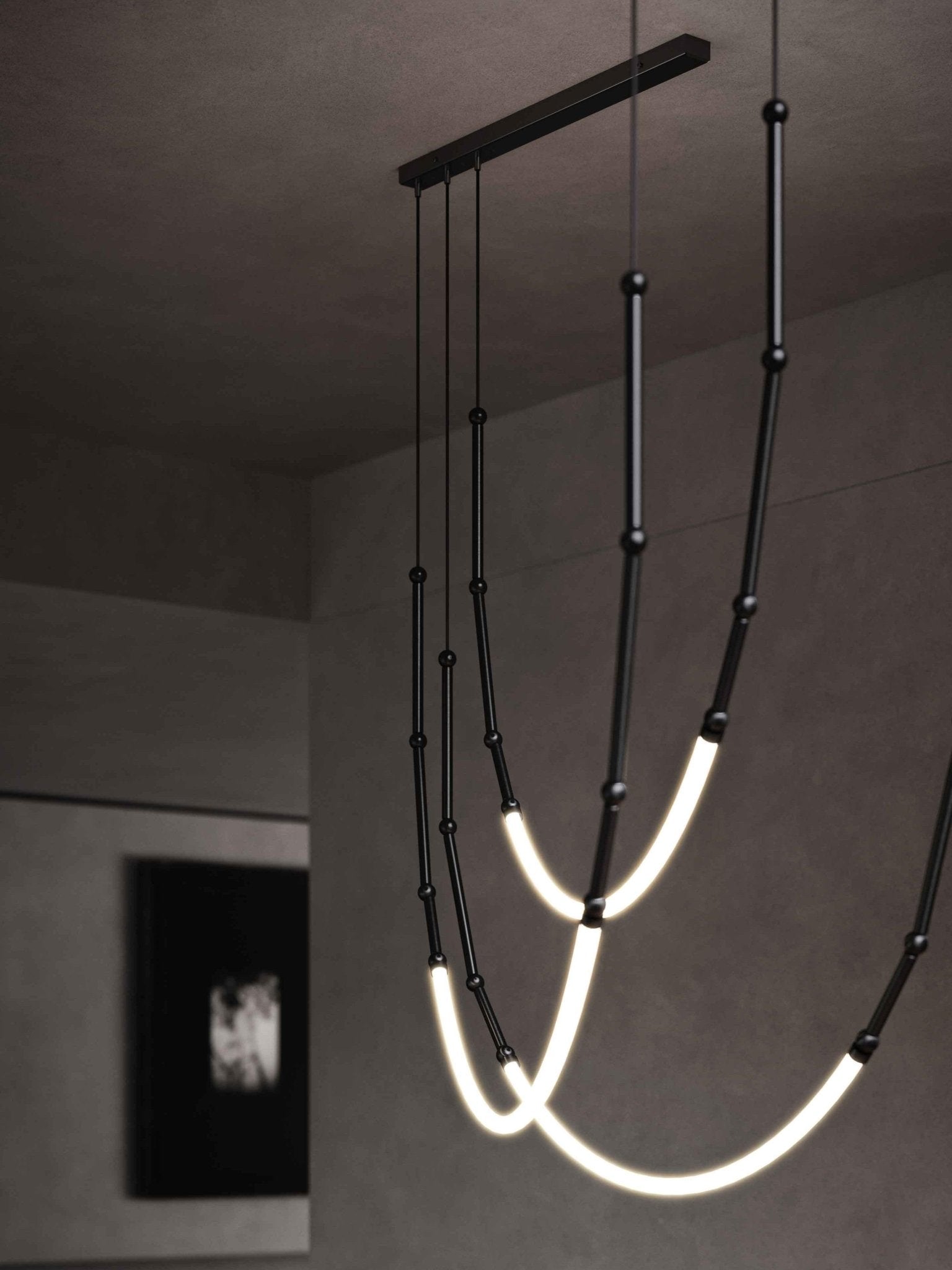 Rio Chandelier Leda LED Flexible Modern Sculptural
