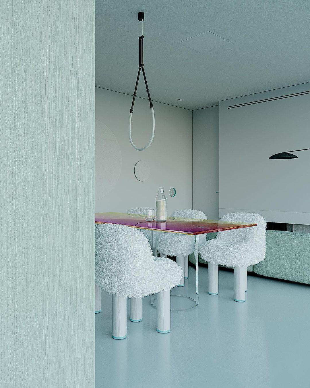 Rio Chandelier Leda LED Flexible Modern Sculptural