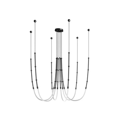 Rio Chandelier Leda LED Flexible Modern Sculptural