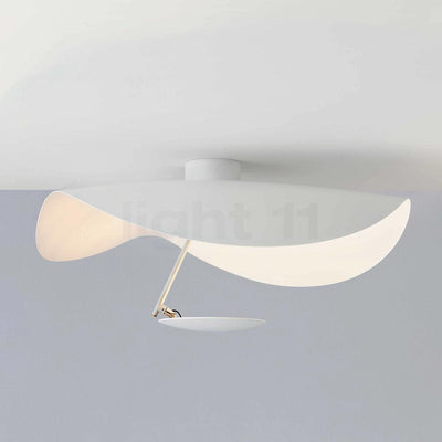 Solenena Ceiling Lamp Curved Shade and Gold Interior