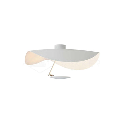 Solenena Ceiling Lamp Curved Shade and Gold Interior