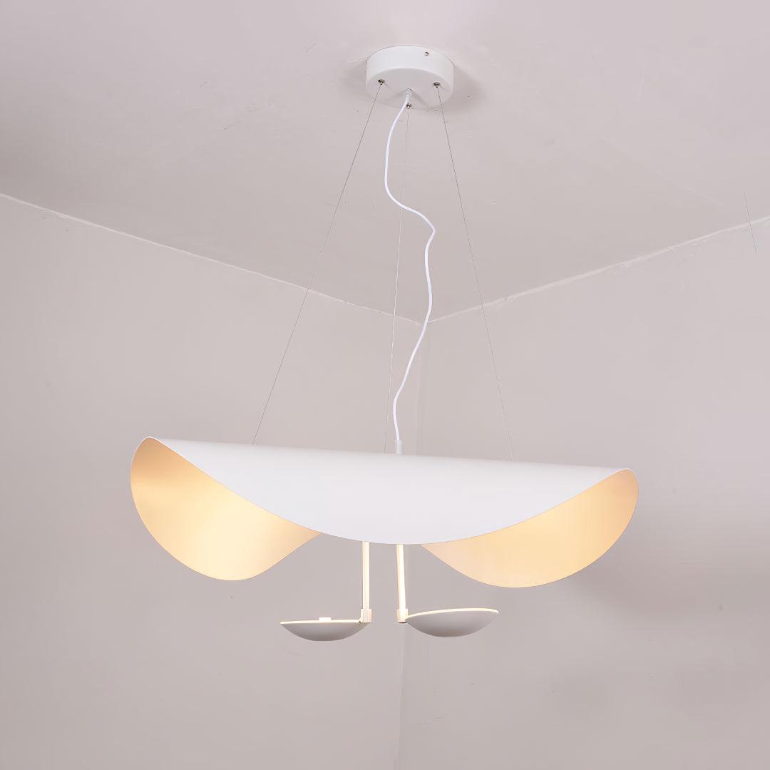 Aurisina Pendant Lamp Black Gold Curved Shade
