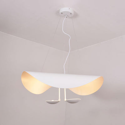 Aurisina Pendant Lamp Black Gold Curved Shade