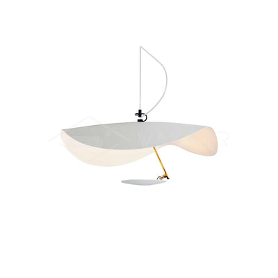 Aurisina Pendant Lamp Black Gold Curved Shade
