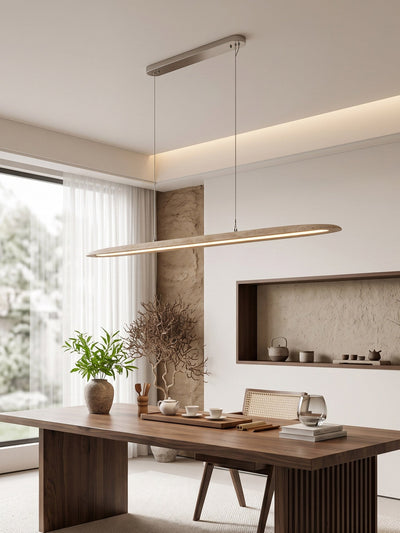 Keldenmere Travertine Linear Pendant Lamp