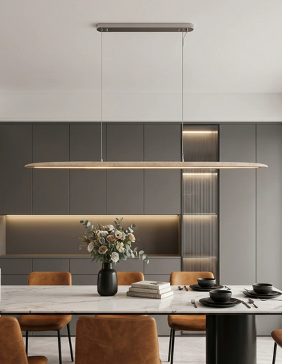 Keldenmere Travertine Linear Pendant Lamp
