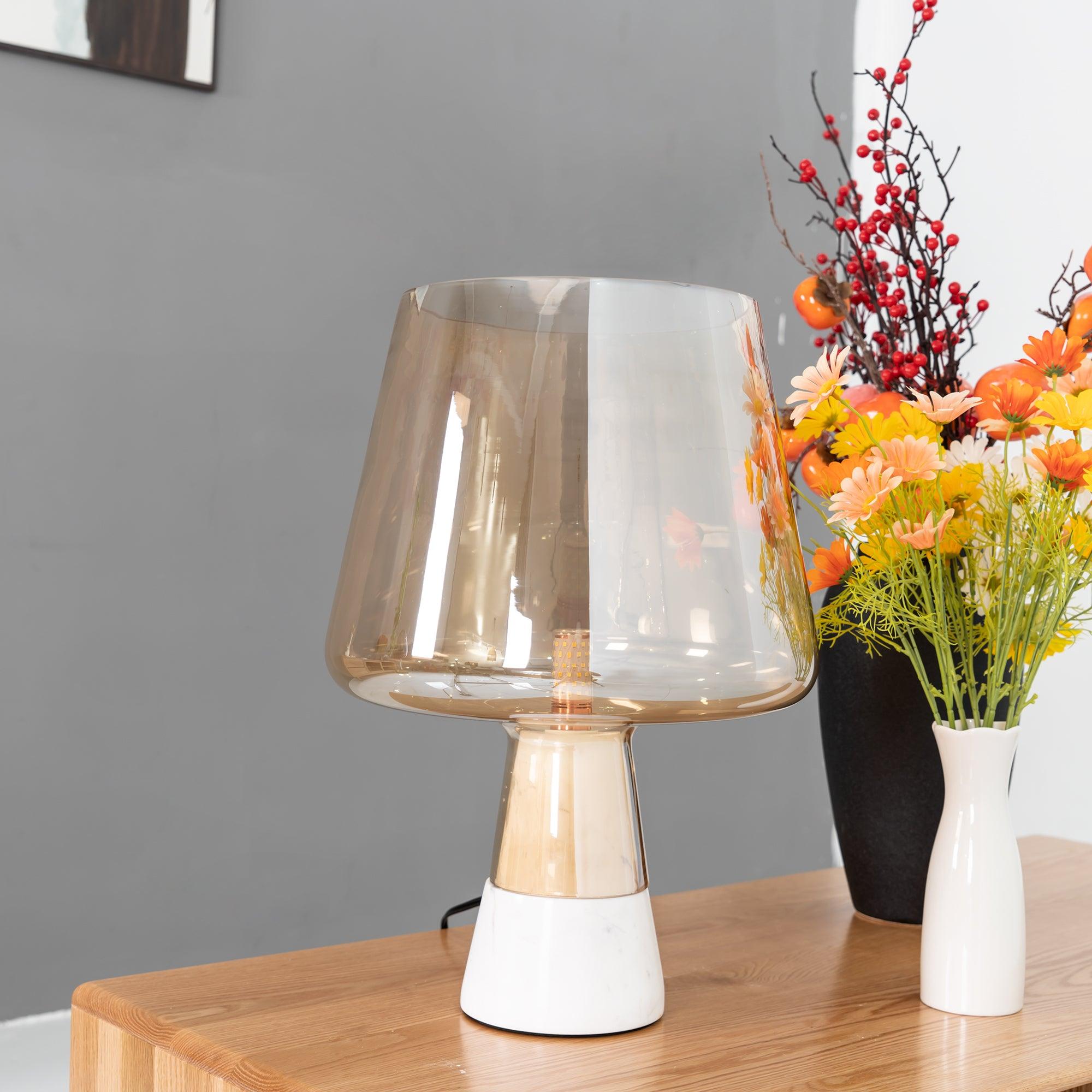 Elairella Minimalist Cement Table Lamp