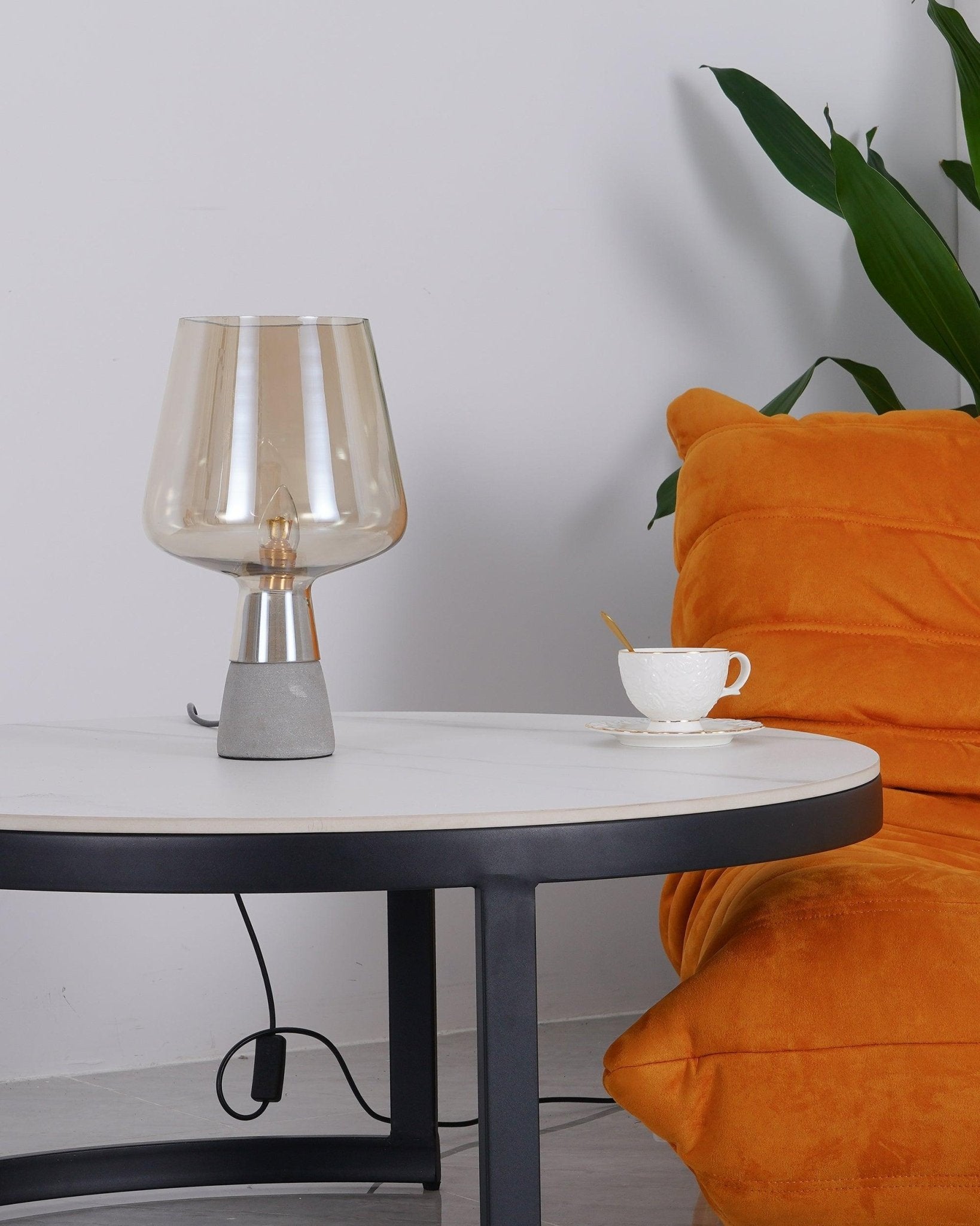 Elairella Minimalist Cement Table Lamp