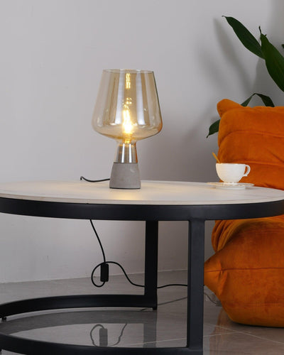 Elairella Minimalist Cement Table Lamp