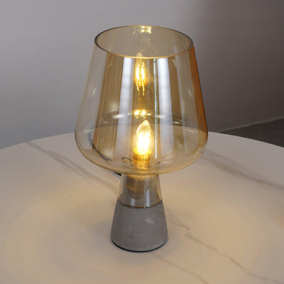 Elairella Minimalist Cement Table Lamp