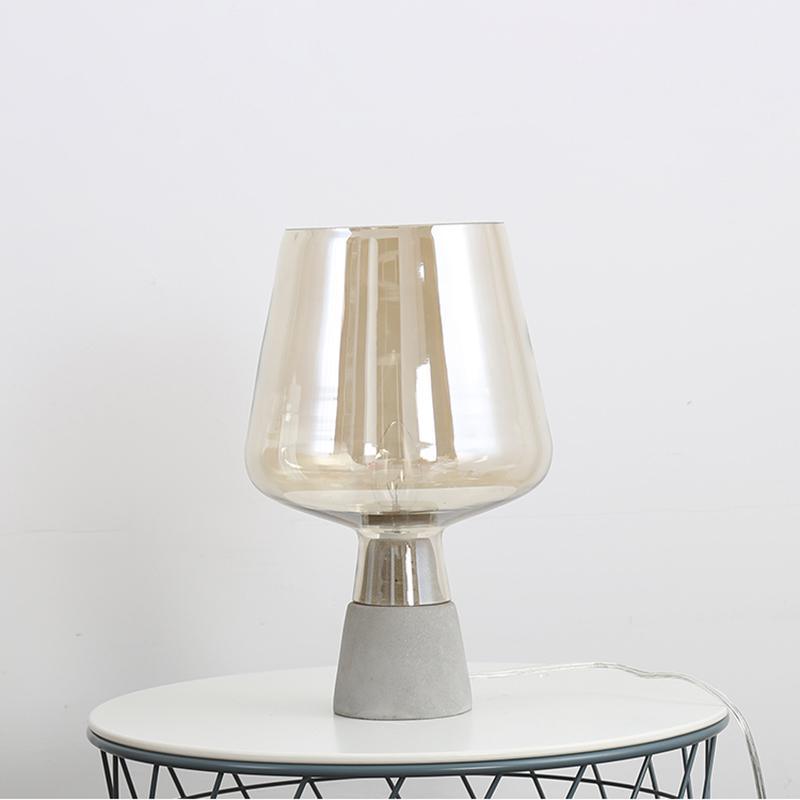 Elairella Minimalist Cement Table Lamp