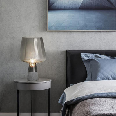 Elairella Minimalist Cement Table Lamp