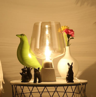 Elairella Minimalist Cement Table Lamp
