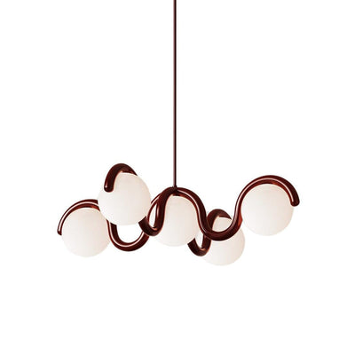 Eurvinen Creativity Elegance Art Brass Glass Chandelier - Neutral Decor