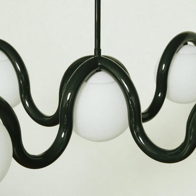 Eurvinen Creativity Elegance Art Brass Glass Chandelier - Neutral Decor
