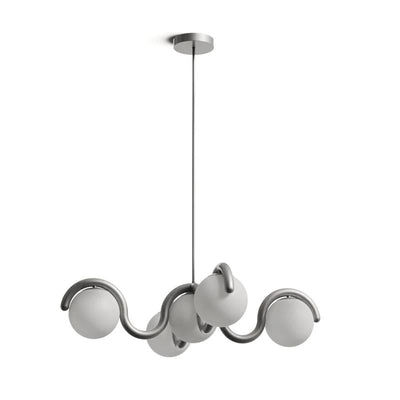 Eurvinen Creativity Elegance Art Brass Glass Chandelier - Neutral Decor