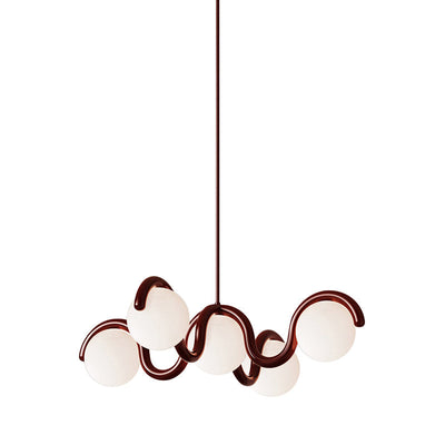 Eurvinen Creativity Elegance Art Brass Glass Chandelier - Neutral Decor
