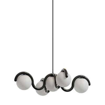 Eurvinen Creativity Elegance Art Brass Glass Chandelier - Neutral Decor