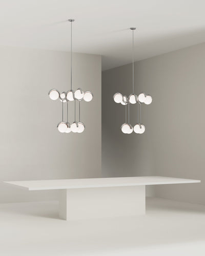 Eurvinen Creativity Elegance Art Brass Glass Chandelier - Neutral Decor