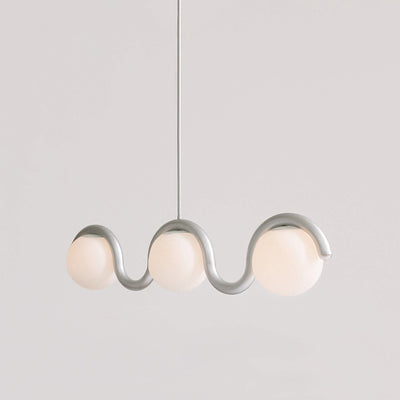 Citheis Individual Creativity Linear Glass Chandelier - Neutral Decor