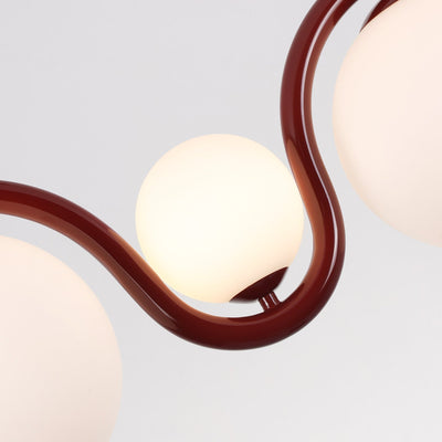 Ashcombe Opal Glass Linear Chandelier