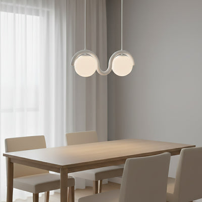 Ashcombe Opal Glass Linear Chandelier