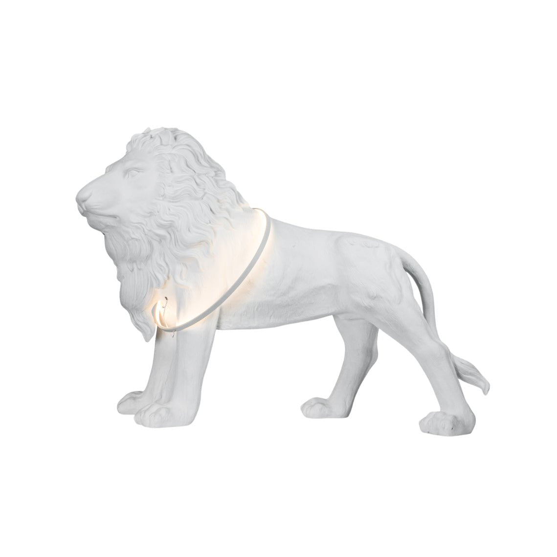 Brynis Lion Sculpture Floor Lamp