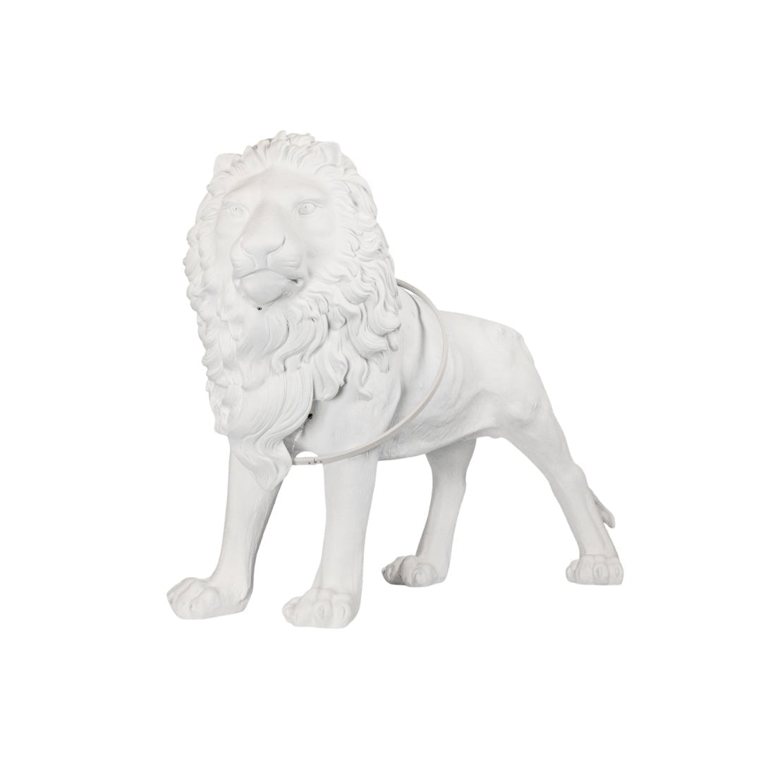 Brynis Lion Sculpture Floor Lamp