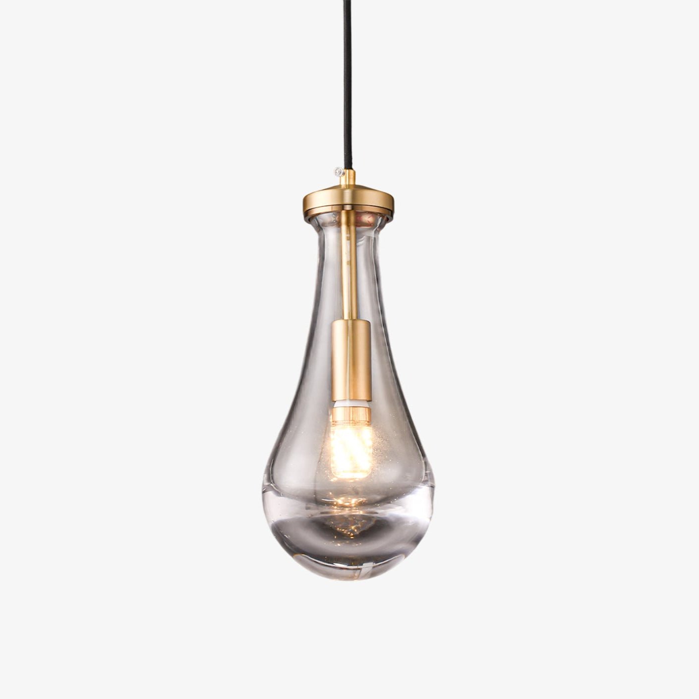 Votheor Modern Minimalist Brass Glass Pendant Lamp