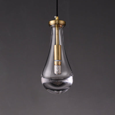 Votheor Modern Minimalist Brass Glass Pendant Lamp