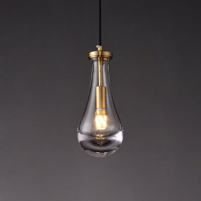 Votheor Modern Minimalist Brass Glass Pendant Lamp