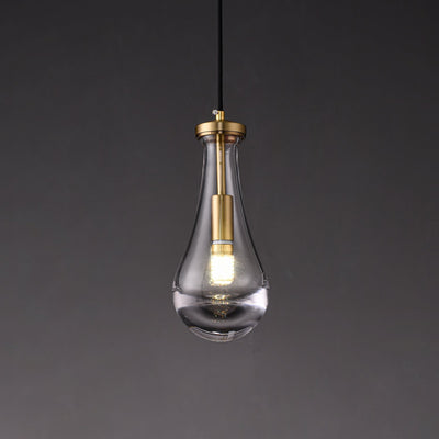 Votheor Modern Minimalist Brass Glass Pendant Lamp