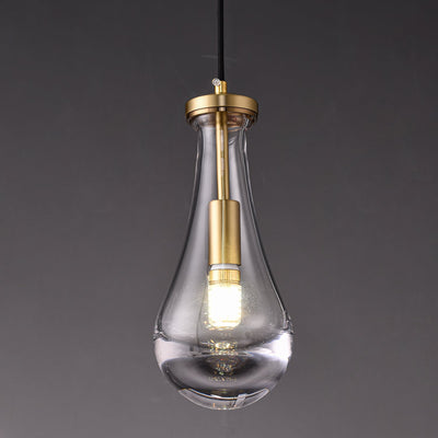 Votheor Modern Minimalist Brass Glass Pendant Lamp