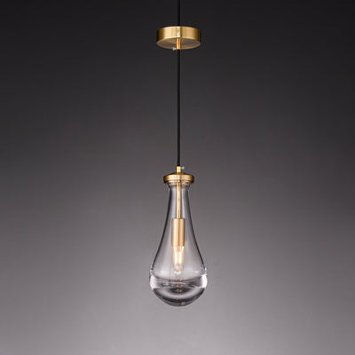 Votheor Modern Minimalist Brass Glass Pendant Lamp